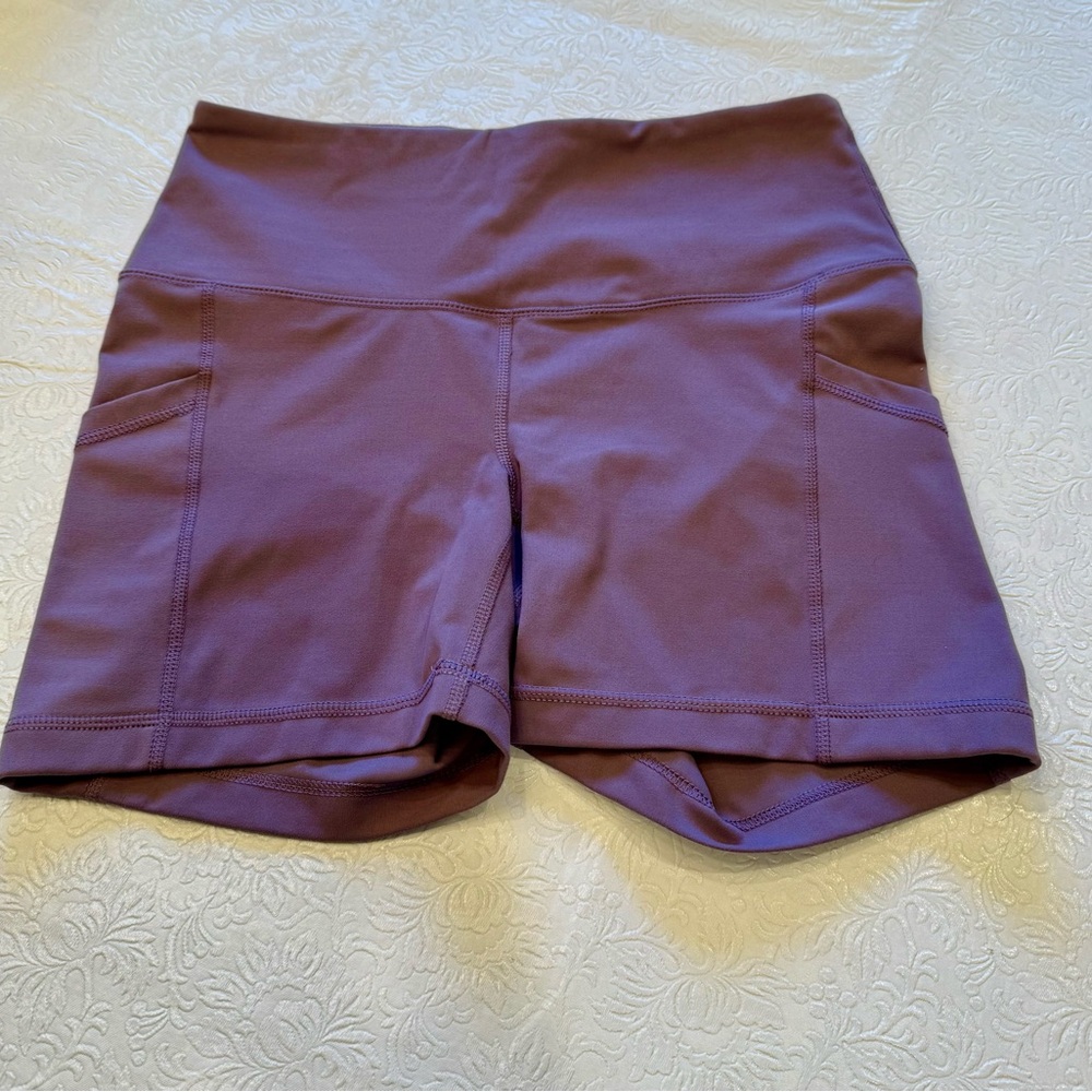 Yogalicious Women's Athletic Shorts in Purple